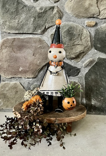 GHOST AND HIS PUMPKIN PAIL